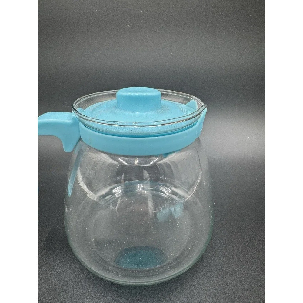 Cute Little Coffee Pot With 4 Glass Cups